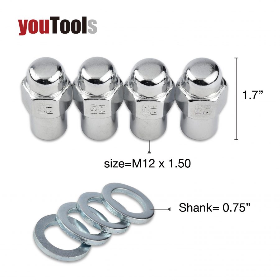Mag Wheel Lug Nut Shank M12x1.5mm Holden Commodore Mitsubishi Pajero