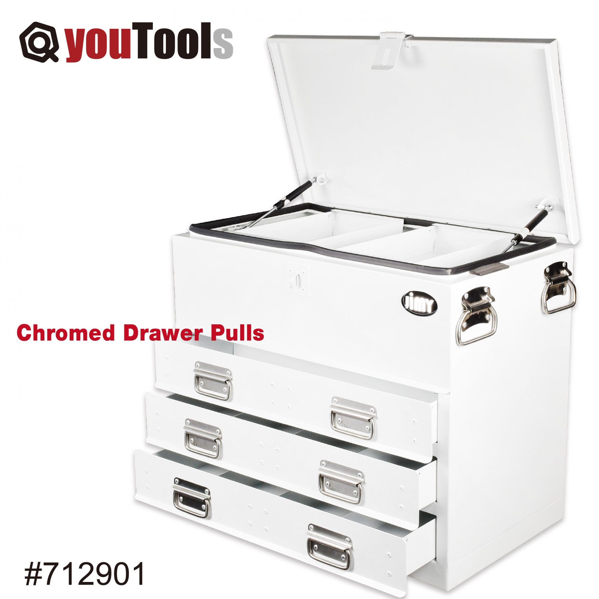 Truck Box 3 Drawer White Youtools