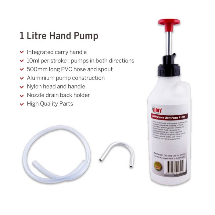 1 Litre Utility Oil Pump Top Up Transmission Engine Fluid YouTools