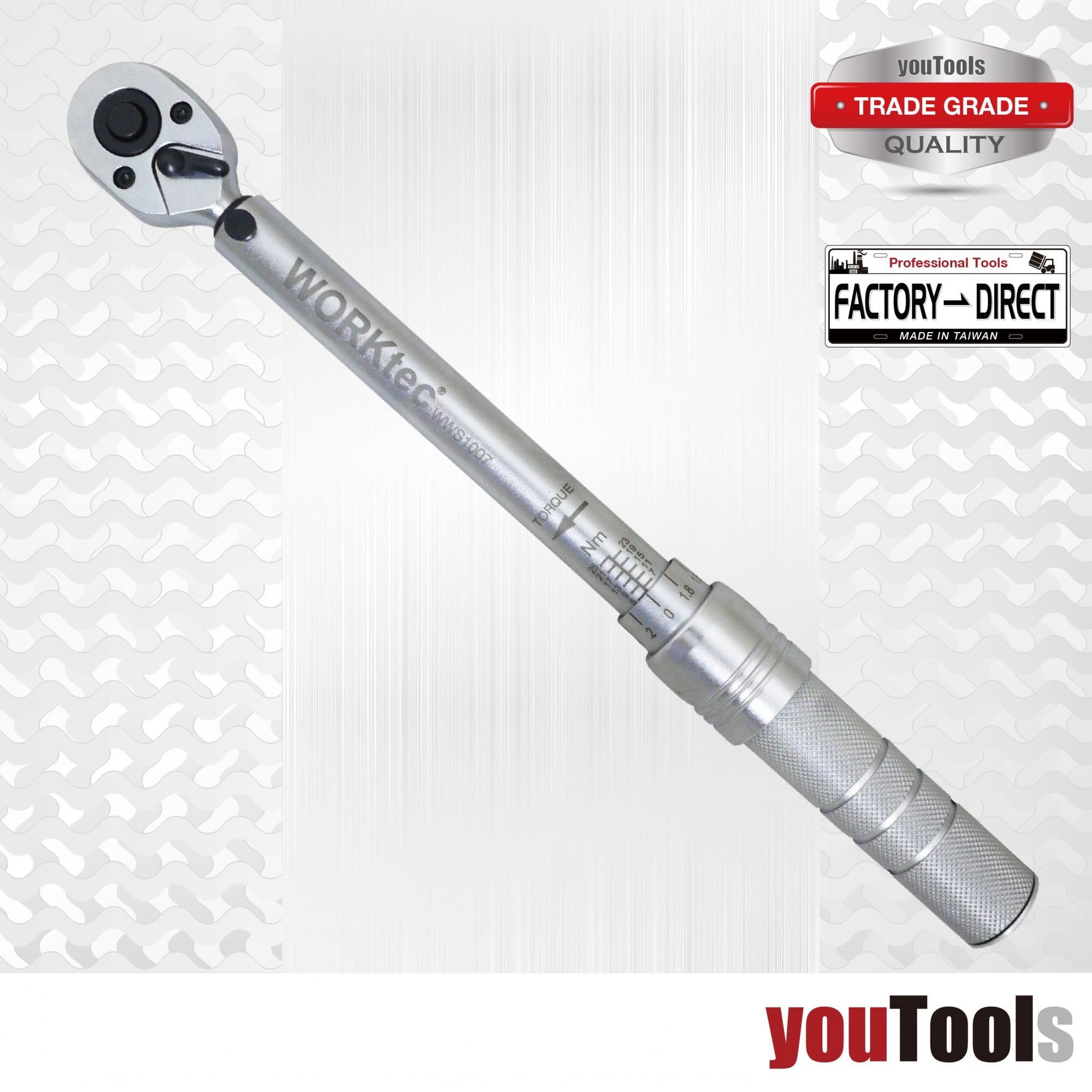 1/4 inch Drive Torque Wrench Tools with Case Foot Pound 5 25NM Drive Click L9Q4 