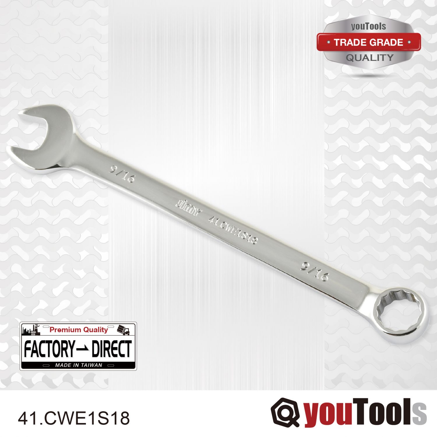 Combination Wrench 9/16″ Extra Long Ring Open End Wrench YouTools